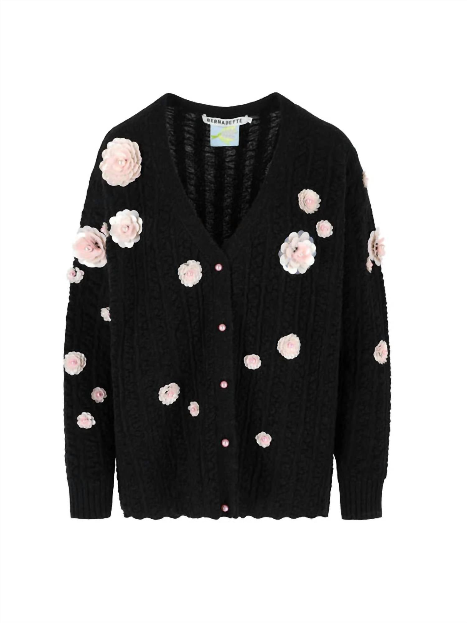 Bernadette - Cammie Embellished Alpaca Wool Cardigan