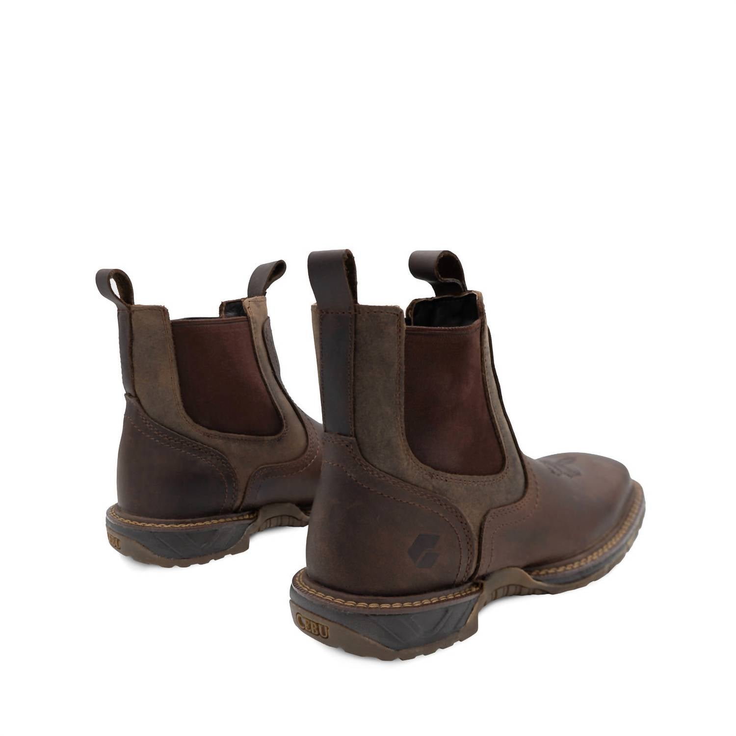 Cebu Men's Thunder Chelsea Boots in brown cafe - men's boots - alternate view