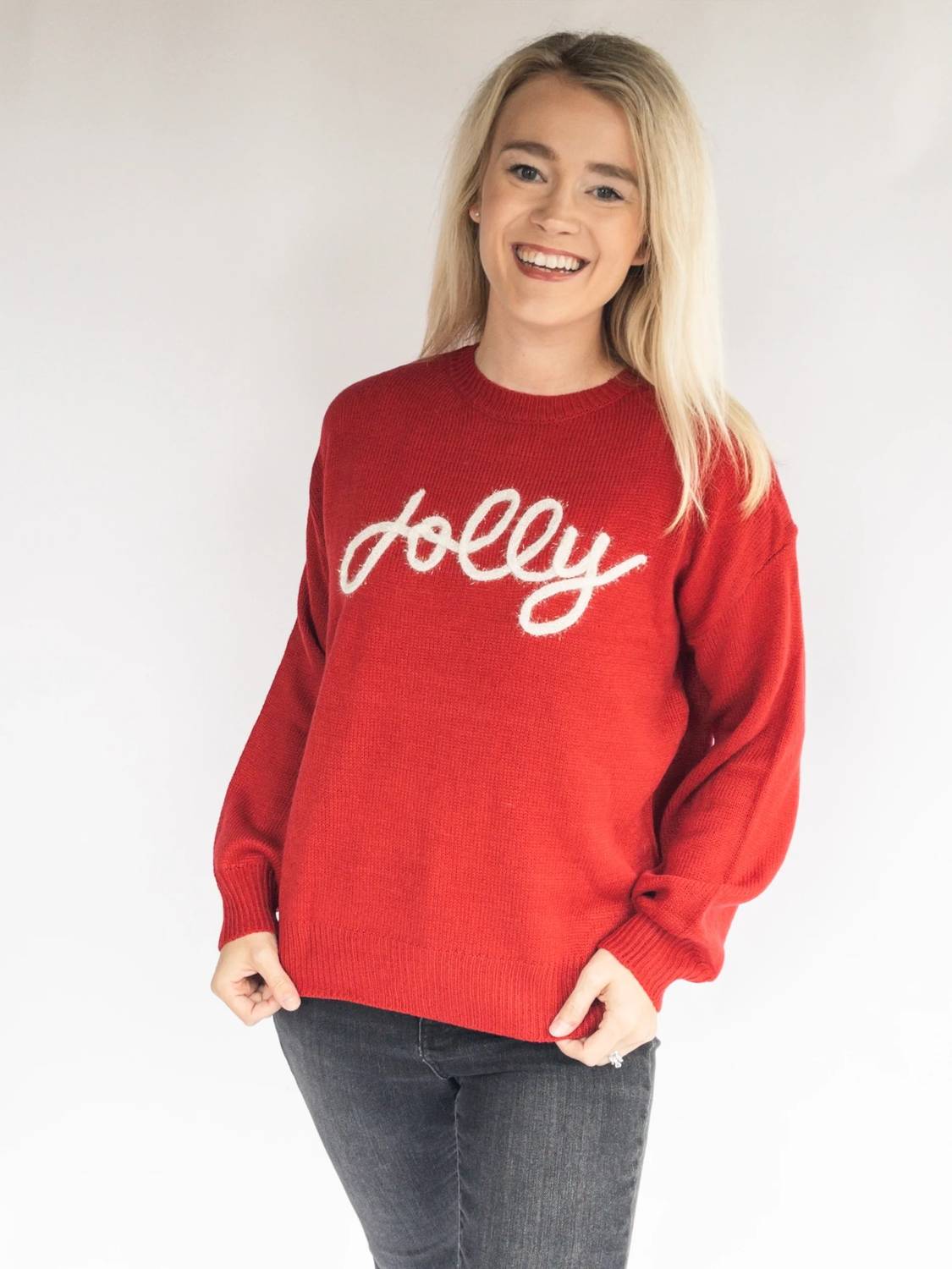 Doe And Rae - Jolly Metalic Embroidery Sweater