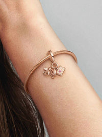 Pandora - Women's Airplane, Globe & Suitcase Dangle Charm
