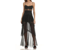 Lucy In The Sky - Mesh Corset Maxi Dress