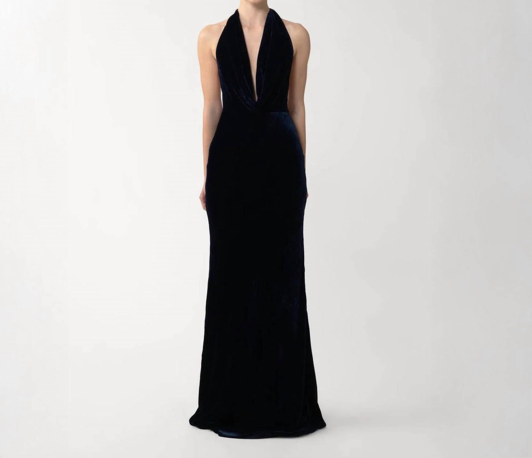 Sau Lee - Pearl Velvet Gown