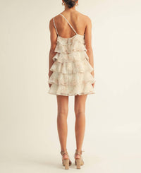 Arose Studio - Olivia One Shoulder Tiered Mini Dress