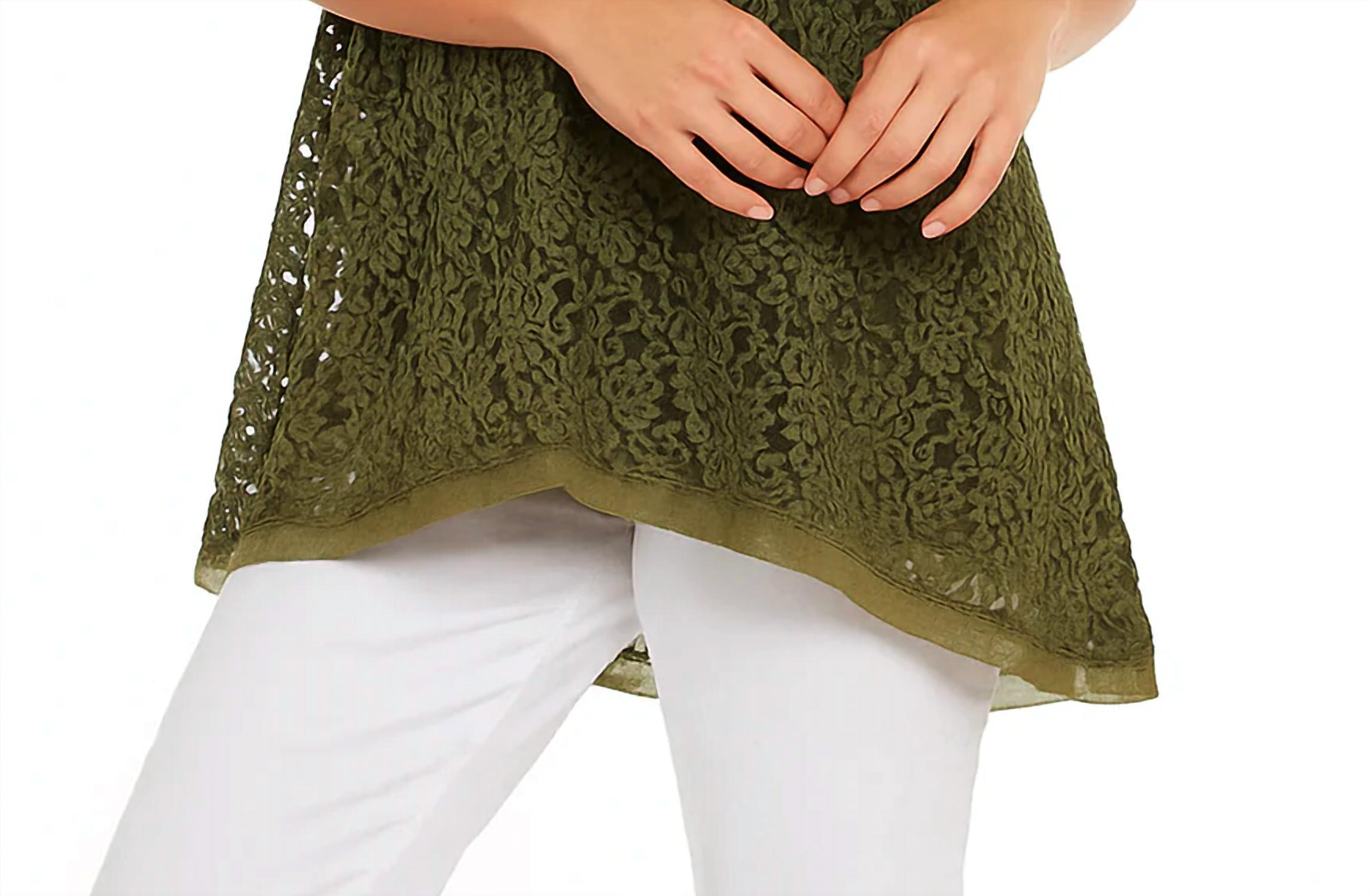 Angel Apparel - Lace Three Quarter Sleeve Tunic