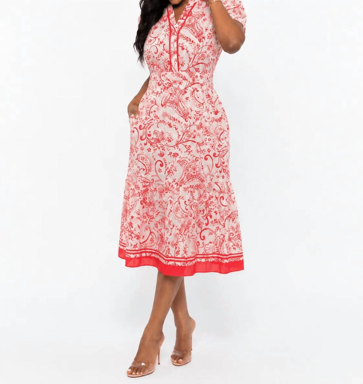 Pinch - Paisley Print Midi Dress