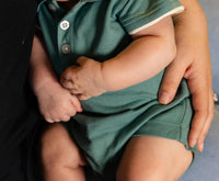 Colored Organics - Kids Walter Pique Polo Romper