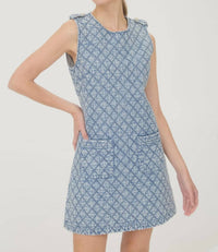Zoe And Claire - Quilted Mini Dress