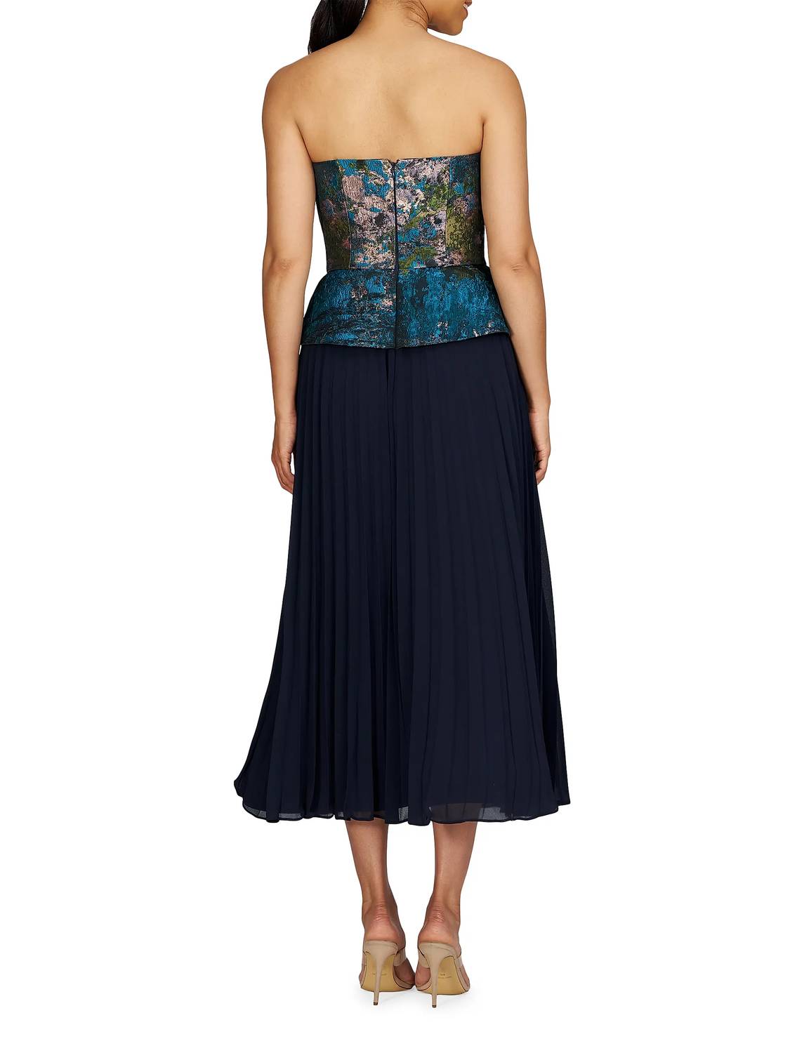 Kay Unger - Giannina Strapless Midi-Dress