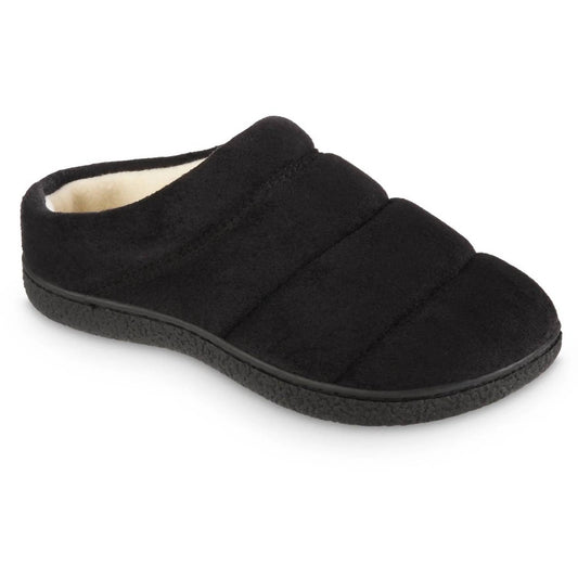 Isotoner - Women's Recycled Microsuede Puffer Clog Slipper