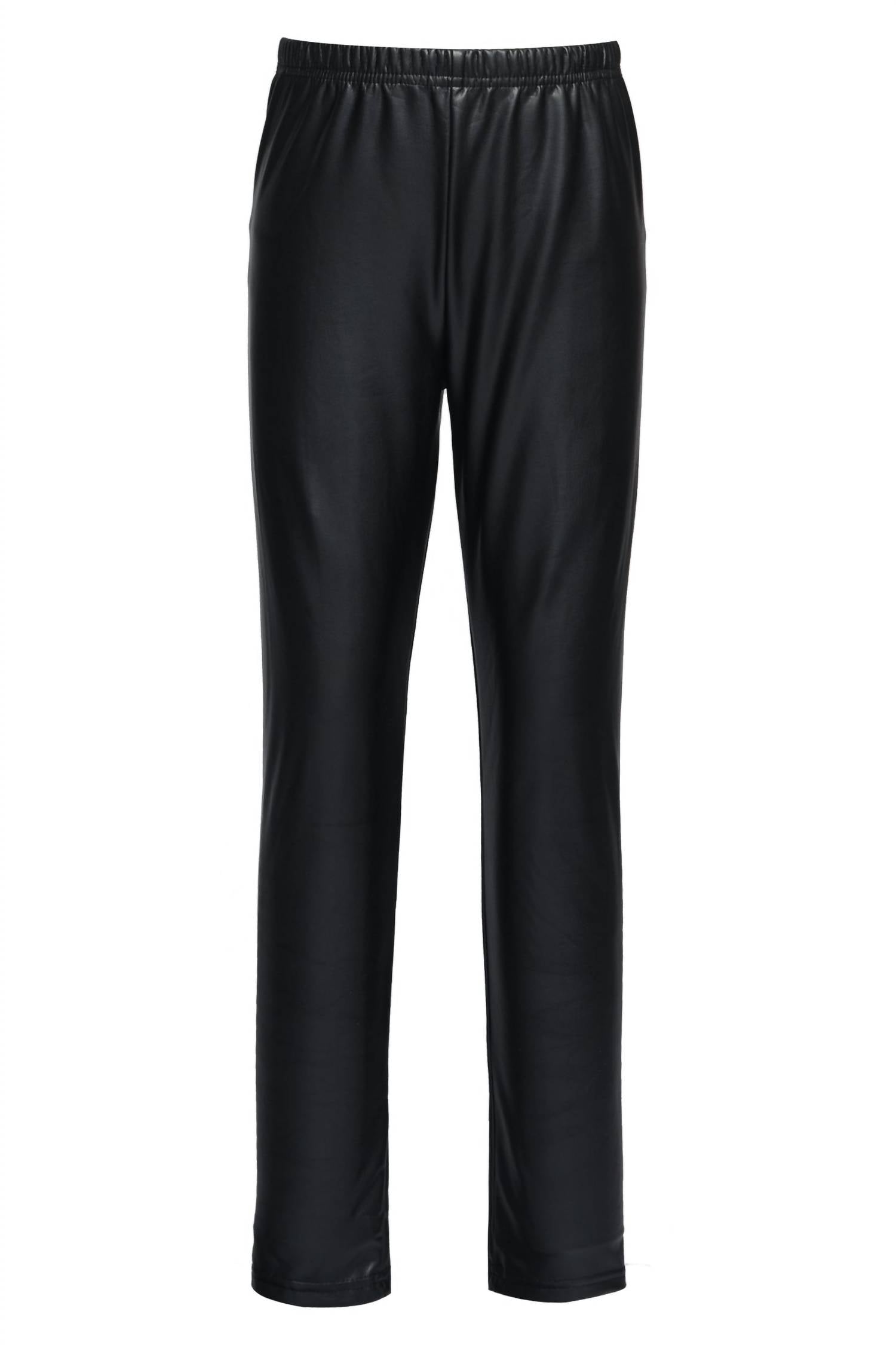Hannah Banana - Girls' Faux Leather Pull On Legging