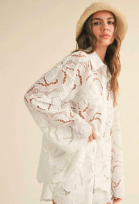 Miou Muse - floral lace blouse