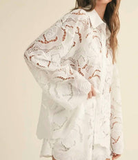Miou Muse - floral lace blouse