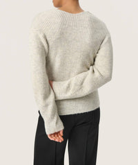 Soaked In Luxury - Rakel V-neck Rib Knit Pullover