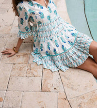 Debbie Katz Brisa Dress in turquiose - women's dress