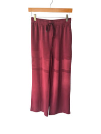 SKIES ARE BLUE Soft Modal Lounge Pants in wine - women's pants - detail view