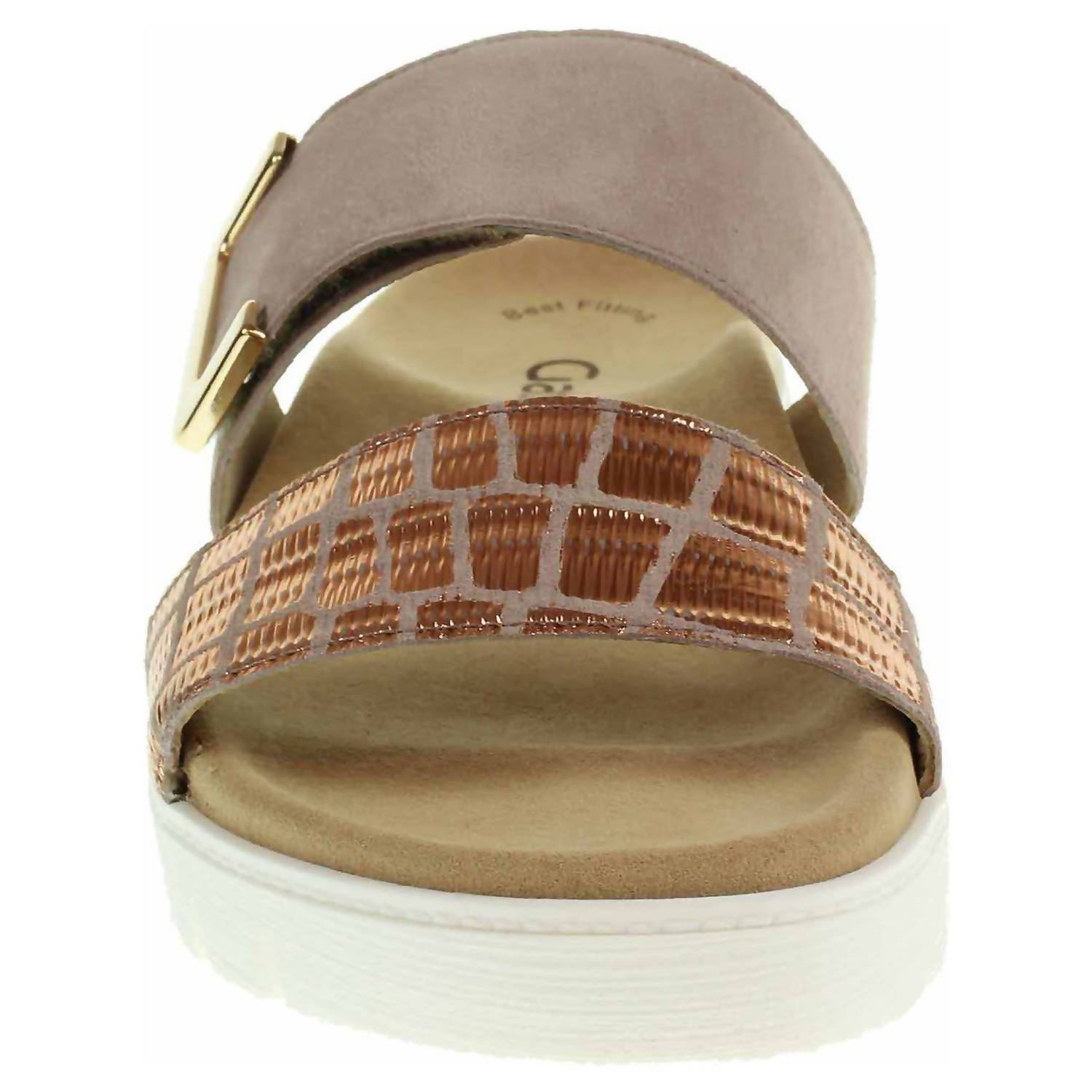 GABOR Women's Slide Sandal in antikrosa suede - women's sandal - alternate view