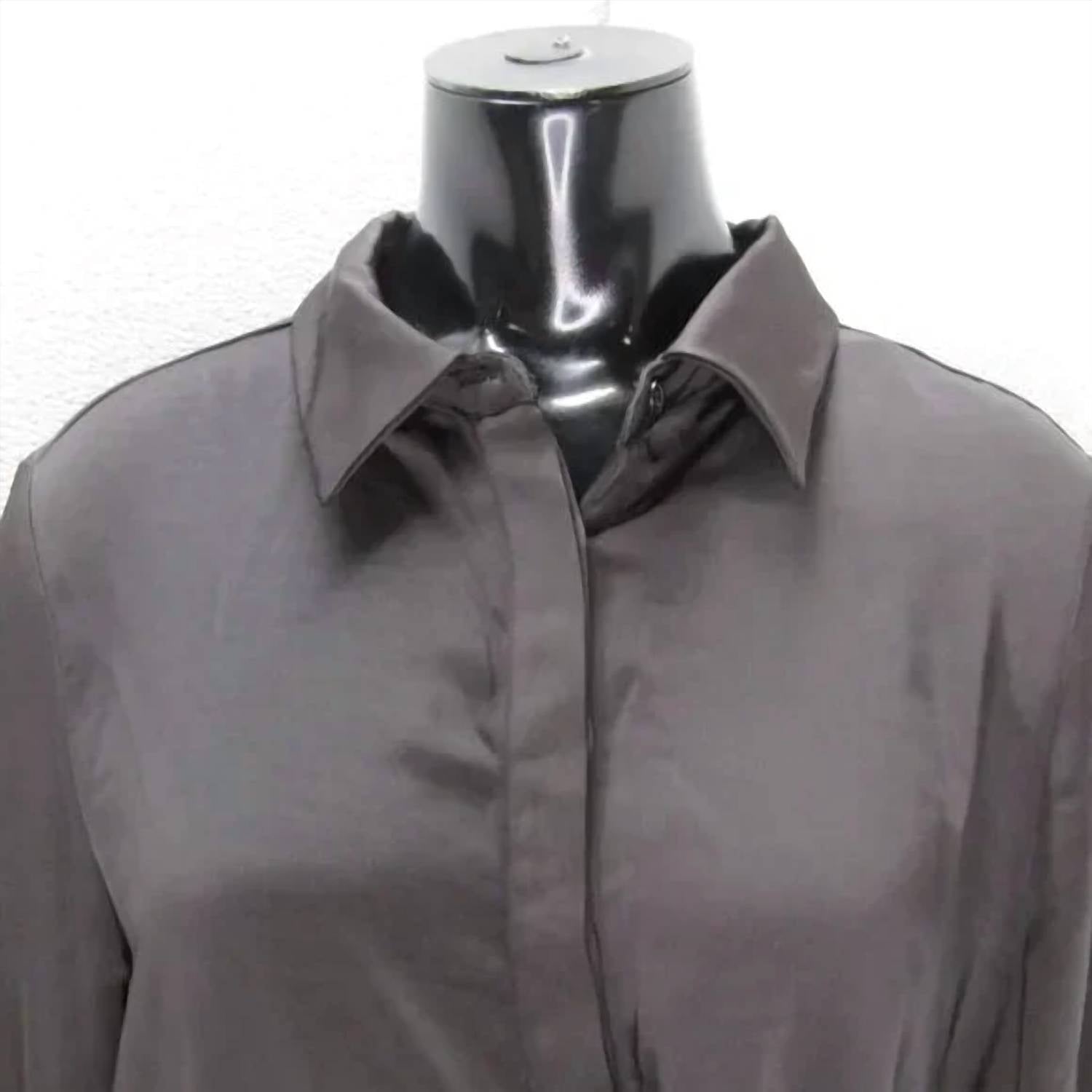 Luum - Women's Nitza Satin Wrap Long Sleeve Shirt Top