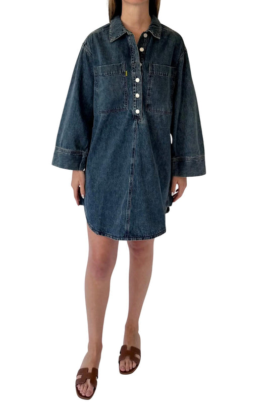 Frnch - Long Sleeve Denim Dress