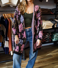 Saltwater Luxe - Emer Long Open Floral Sweater