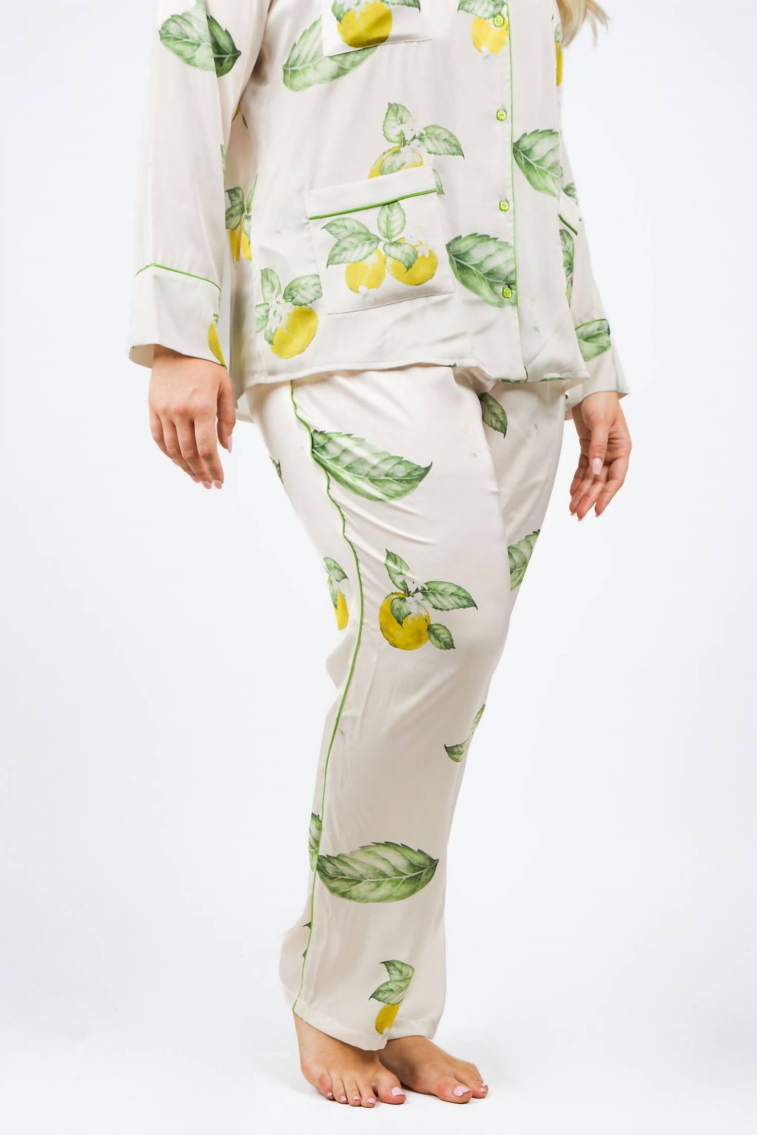 Isayes - Lemon Pajama Set - Plus
