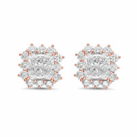 Diana M Jewels - Women's Radiant Lab-Grown Diamond Stud Earrings (15.00 Ct TCW) - Grand