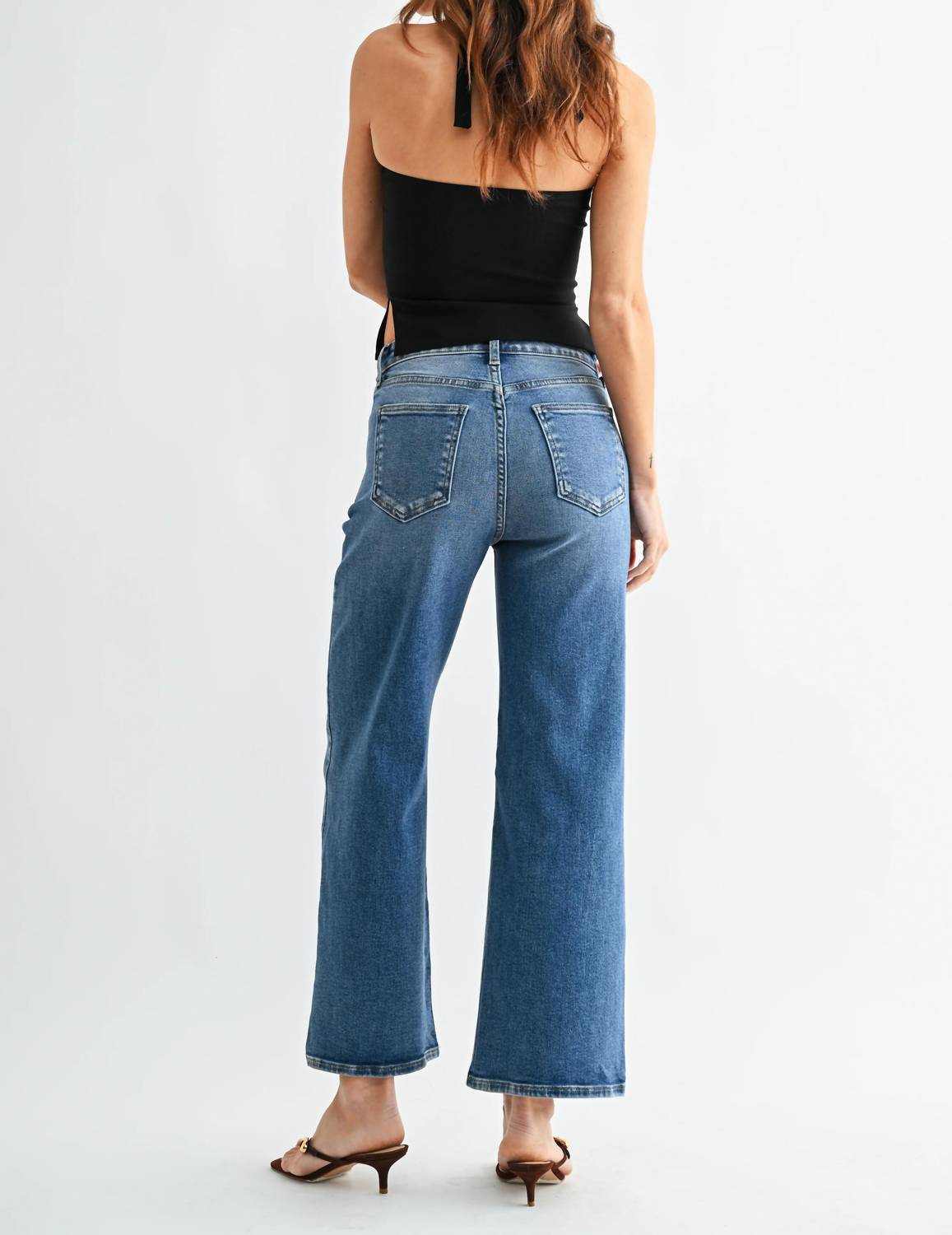 Just Black Denim - High Rise Wide Leg Jean