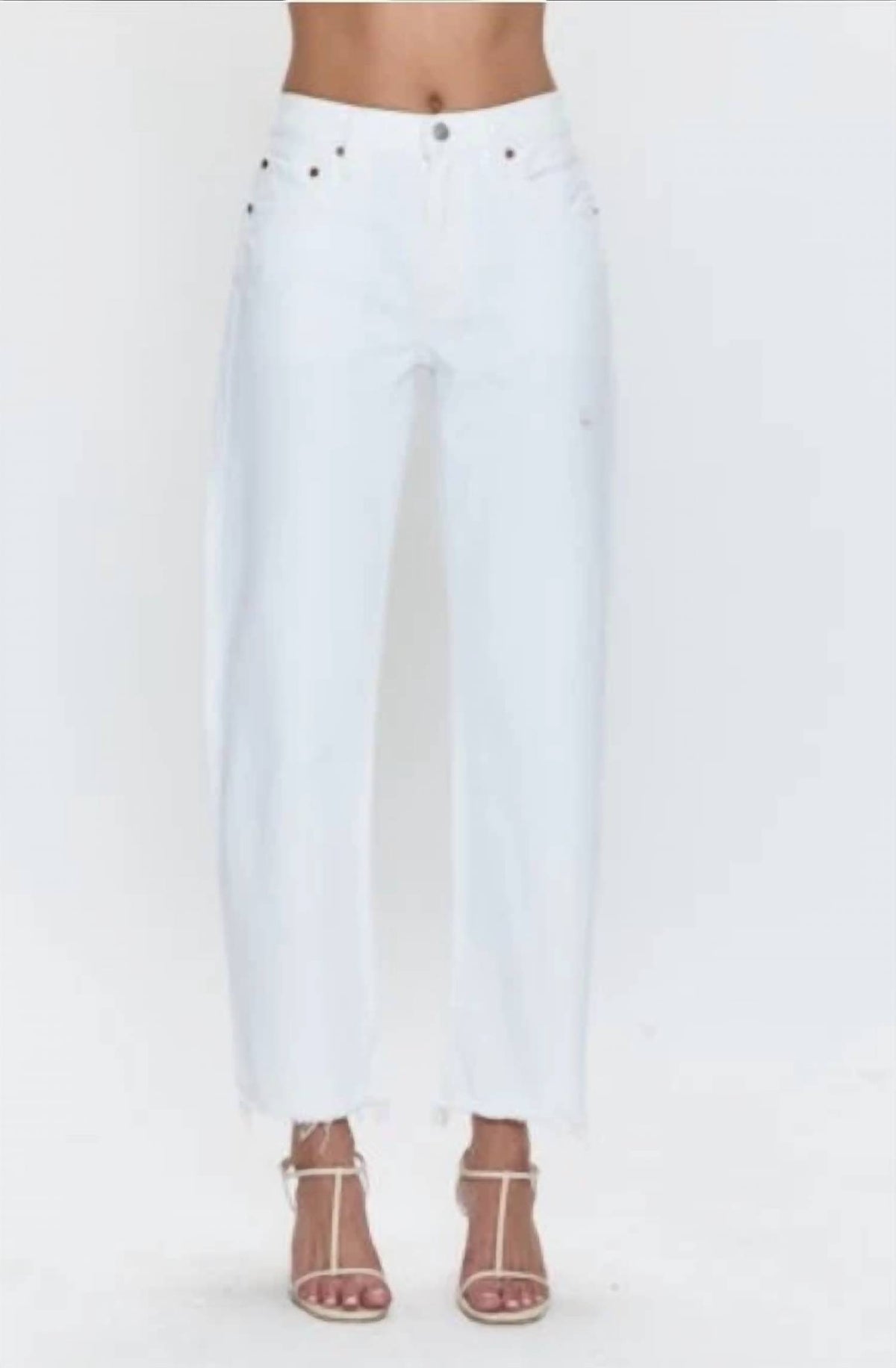 Pistola - Lexi Mid Rise Bowed Straight Jeans