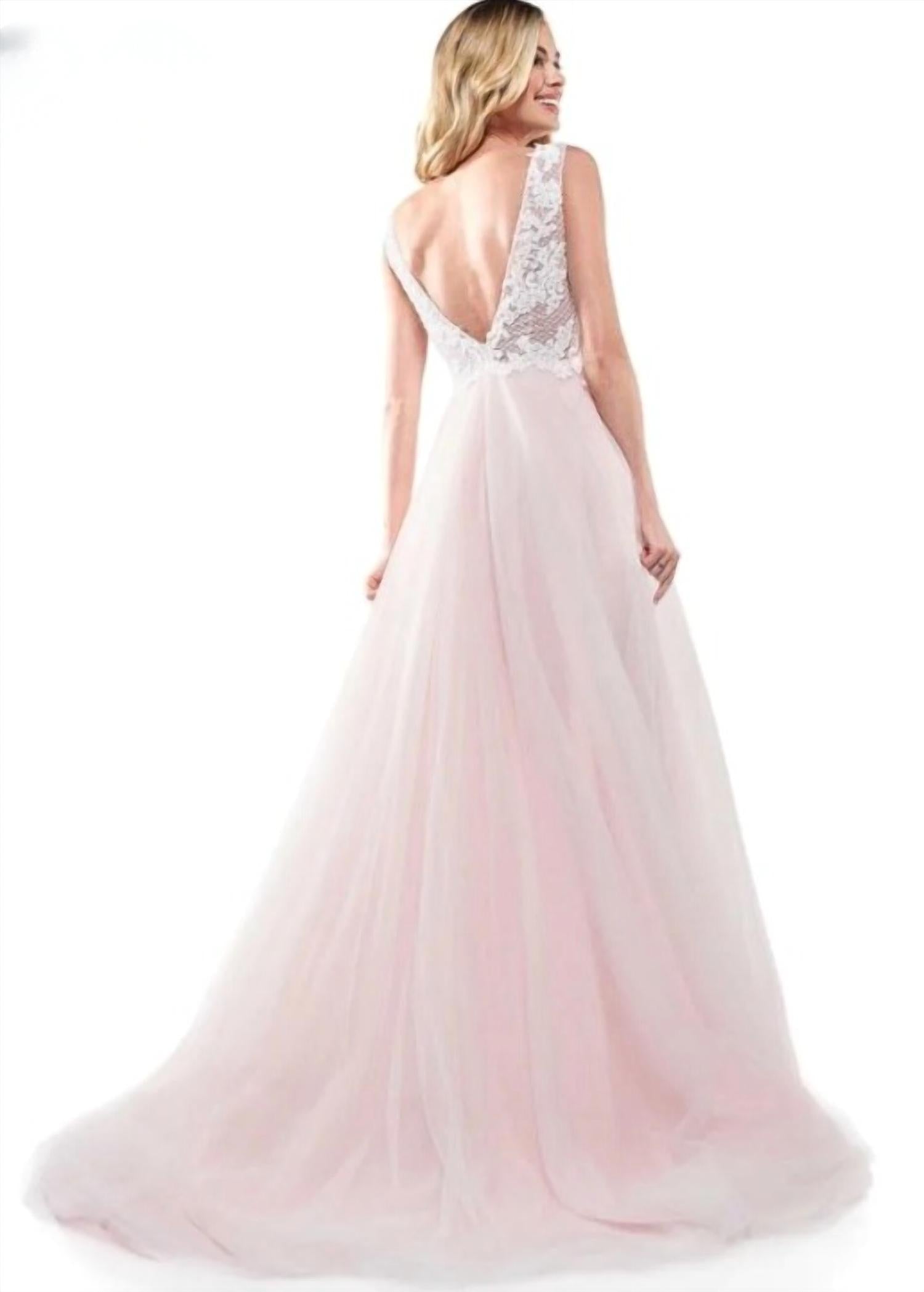 Colors Dress - Embellished Bodice Gown