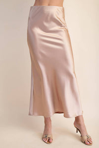 Glam - Satin Midi Skirt