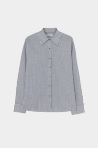 Cordera Oversized Vichy Shirt in grey - women's shirt - view 5