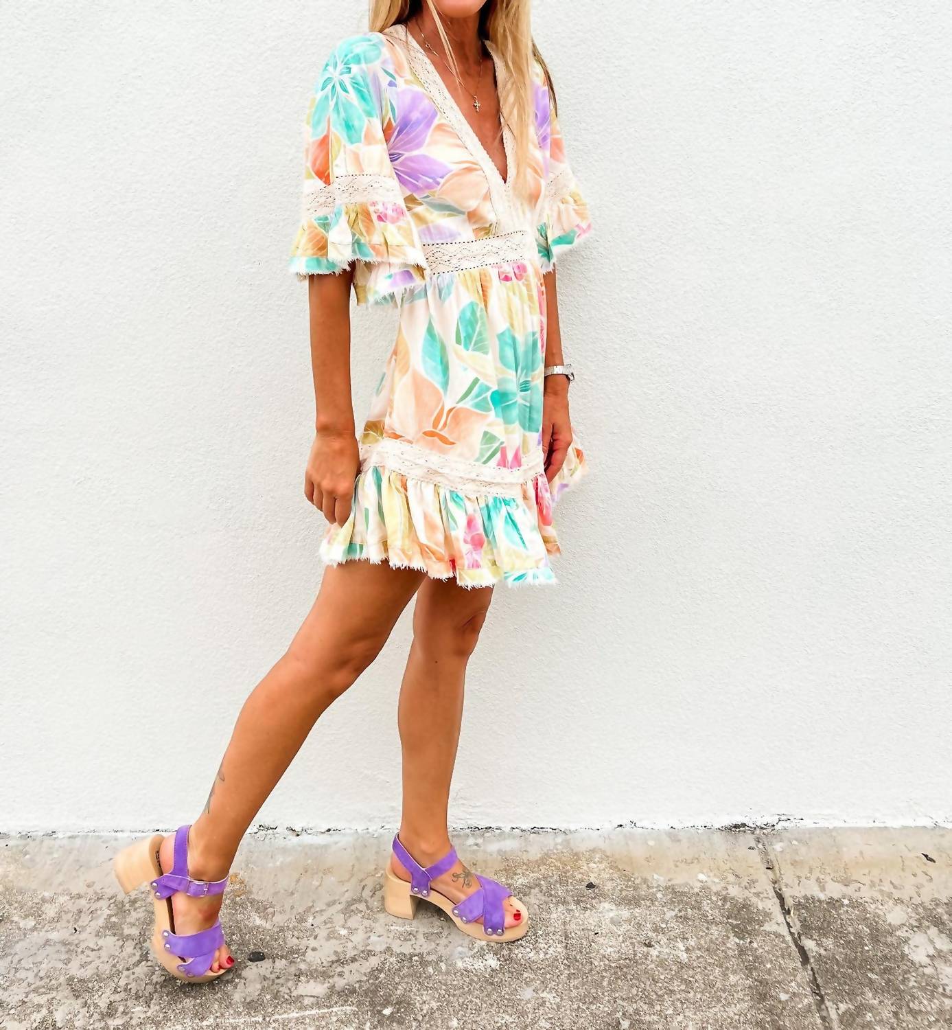 Z&L Europe - Glowing Bloom Mini Dress