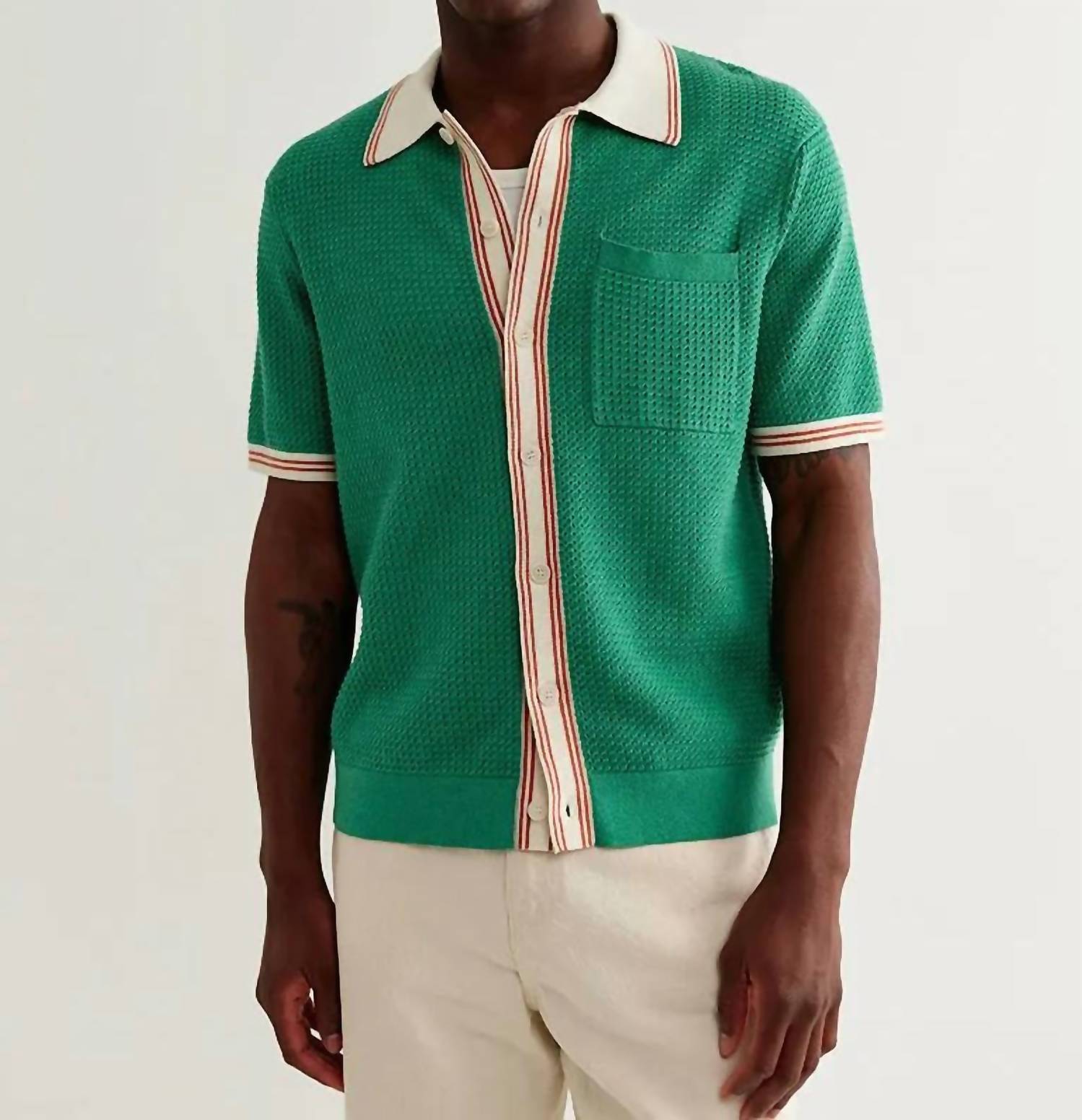 Wax London - Belle Knitted Polo Shirt