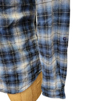 Silver Jeans Co - Men's Plaid Long Roll Tab Sleeve Shirt