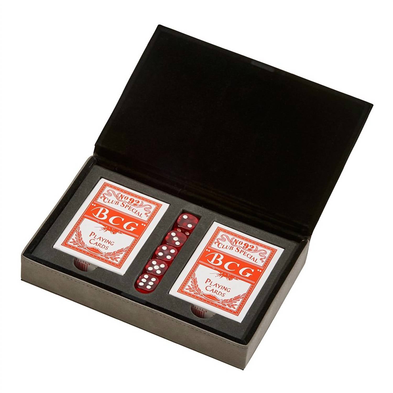Creative Gifts International - Leatherette 2 Card Deck Set, 5" X 7.75"