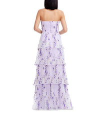 Dress The Population - Layana Ruffle Strapless Gown