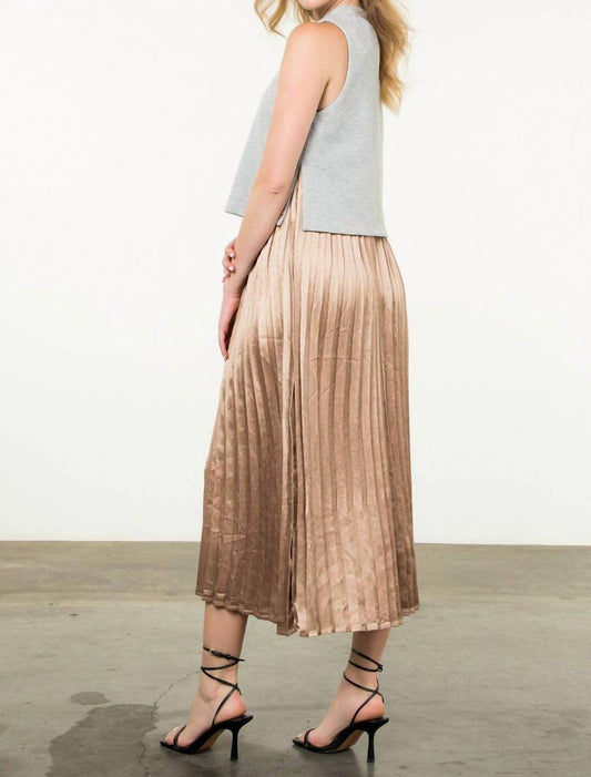 Thml - Chic Pleat Frock Midi Dress