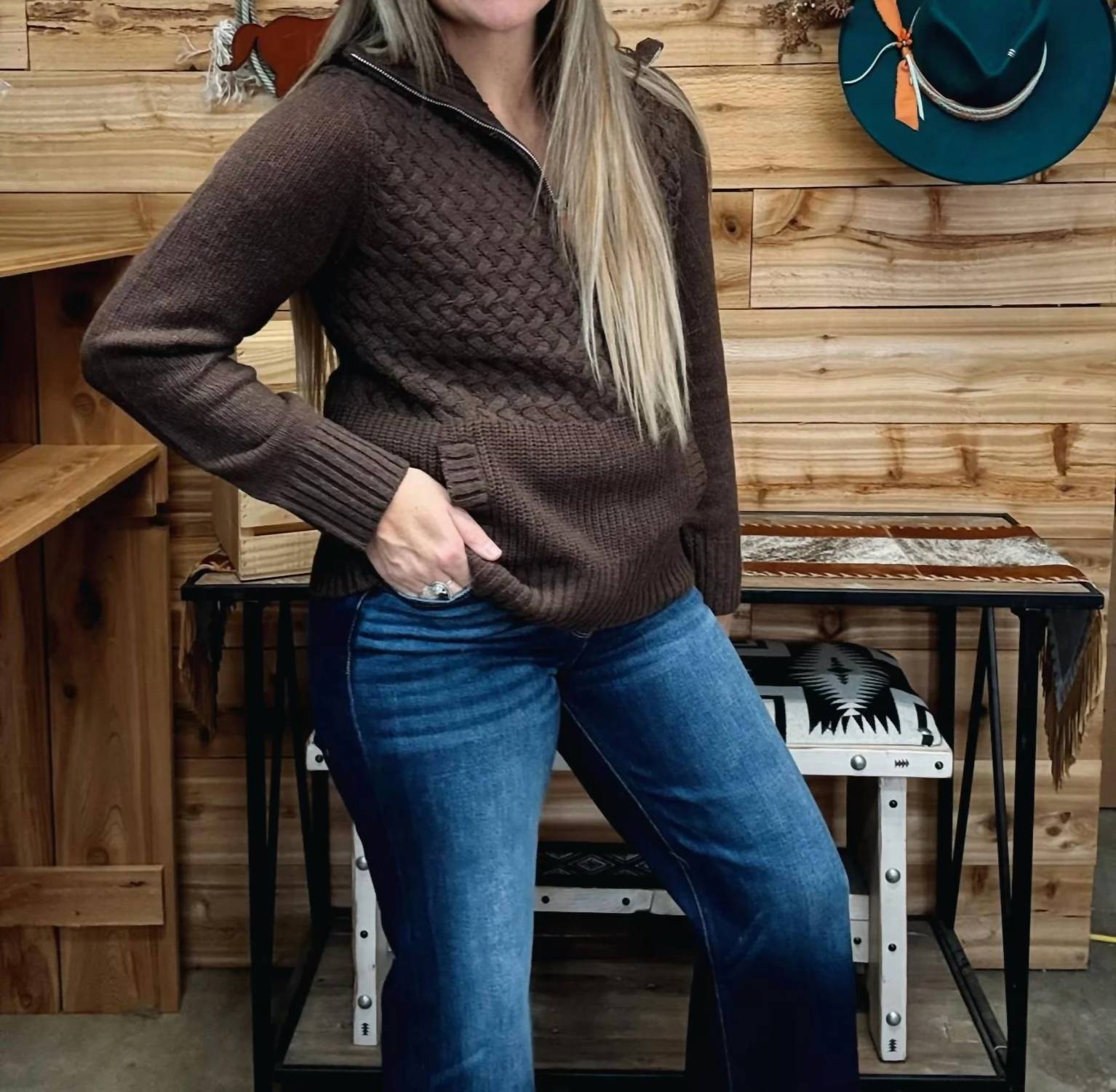 Cotton & Rye - Women's Cable Sweater