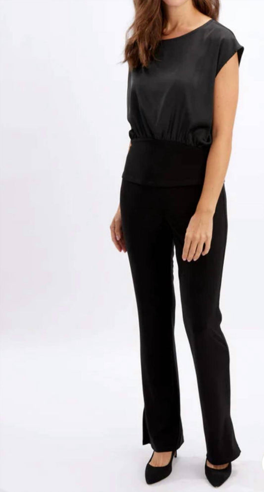 Frank Lyman - Frank Lyman Black Fitted Waist Top Style 246388