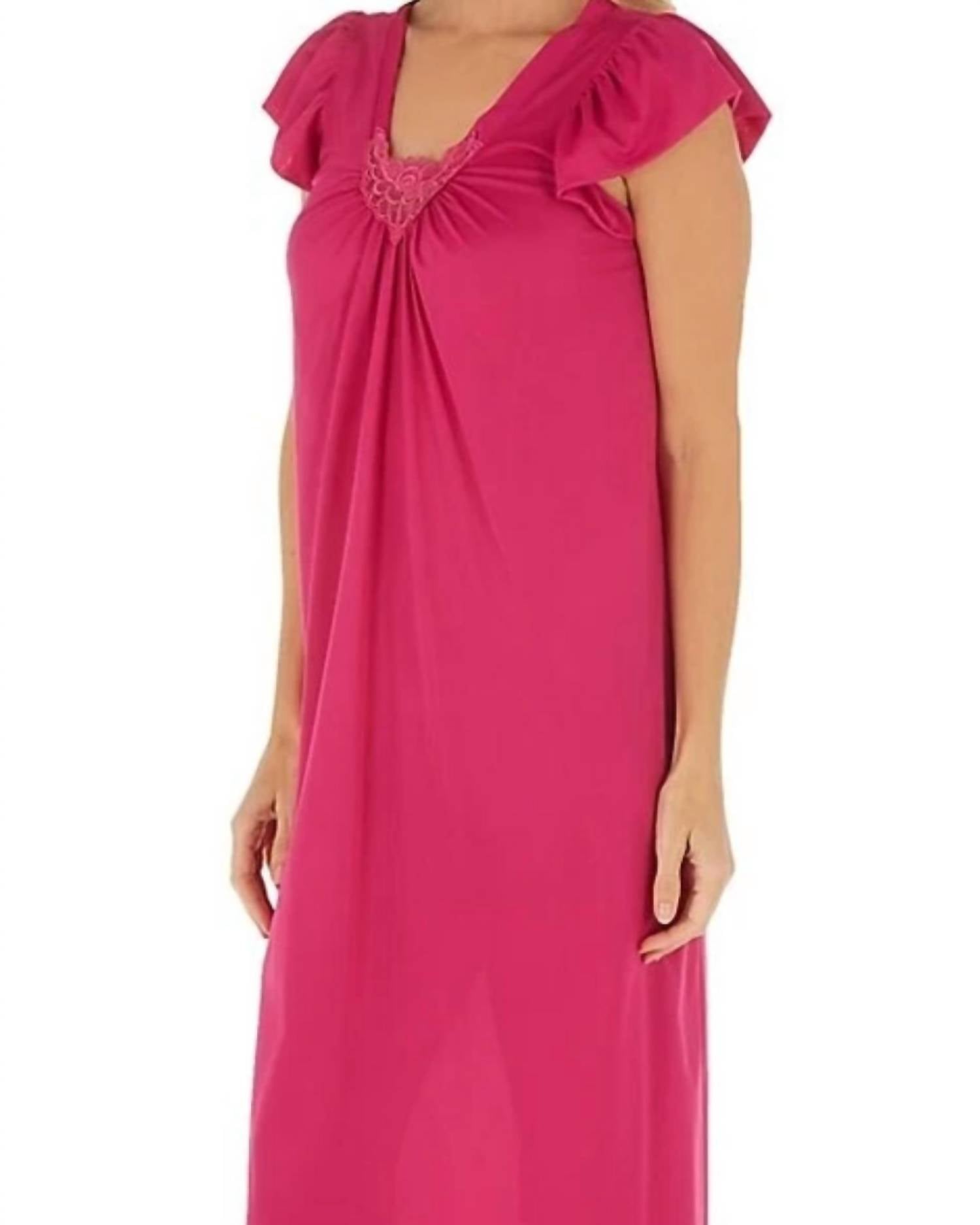 Shadowline Lingerie - Long Cap Sleeve Nightgown