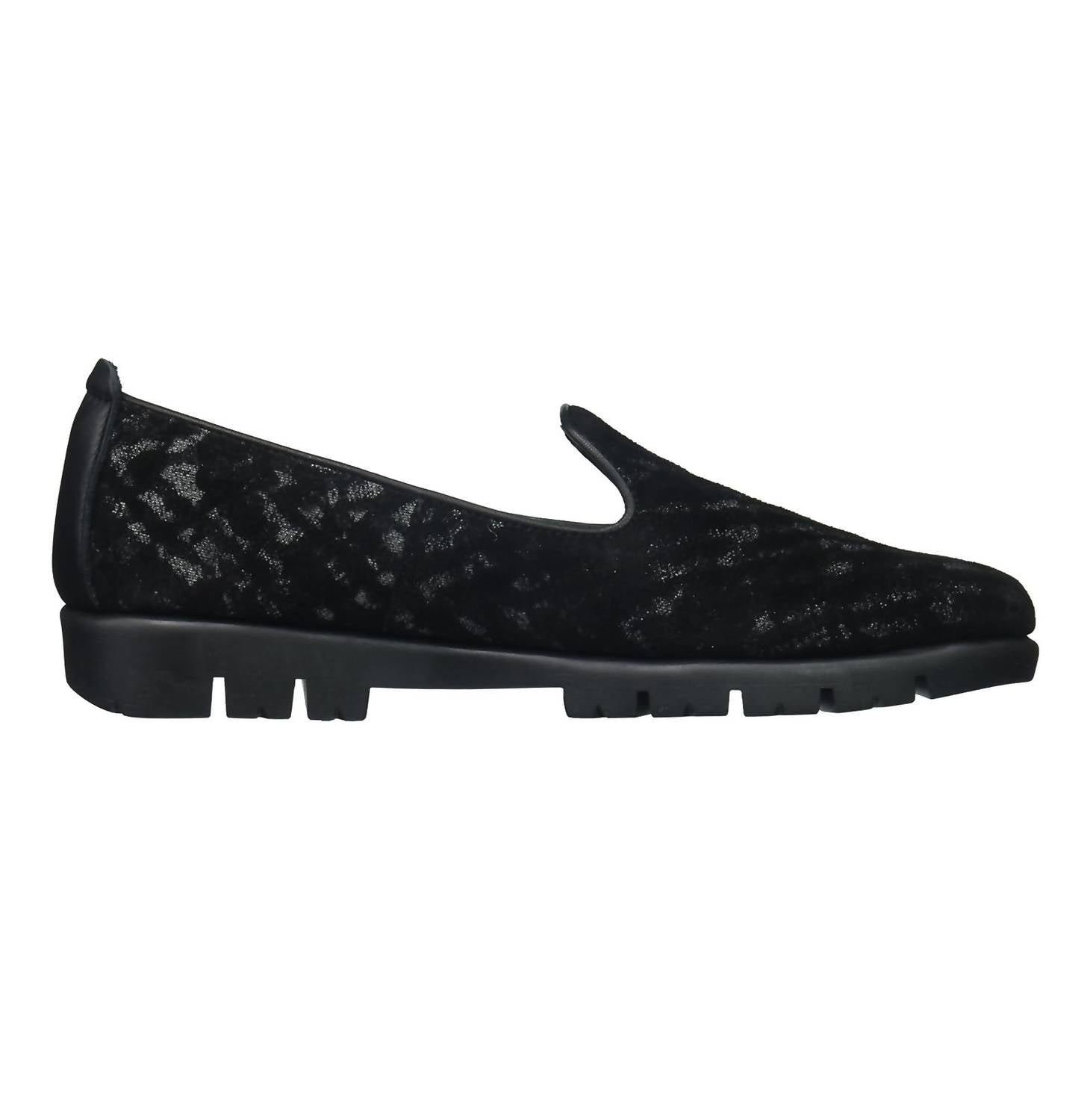 The FLEXX Women's Smokin Hot Loafer in gunmetal black - women's flats - alternate view