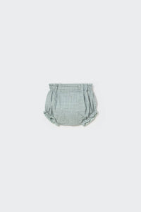 Cozmo - Girls' Mini Gingham Flannel Newborn Bloomers