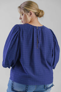 Marie Oliver - Harly Crew Neck 3/4 Sleeve Top - Plus