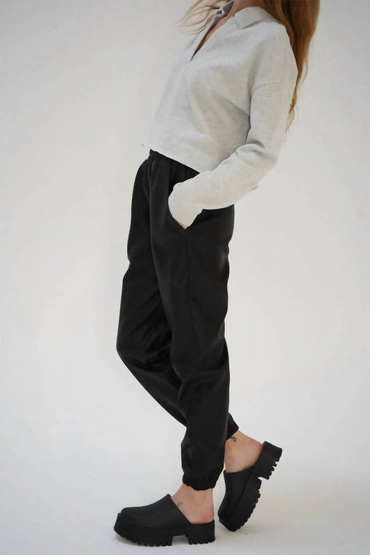 Lna - Utility Faux Leather Jogger