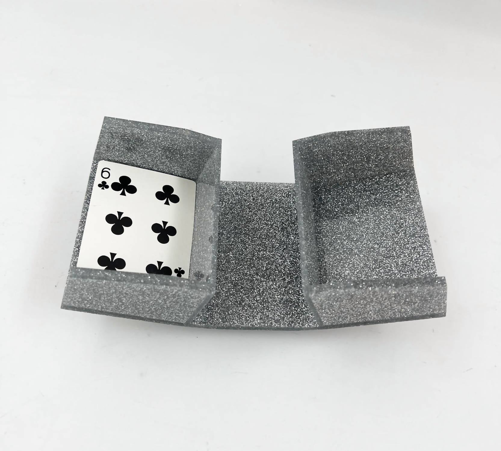 HAMLET PRODUCTS Acrylic Card Holder Spinner in white marble - item