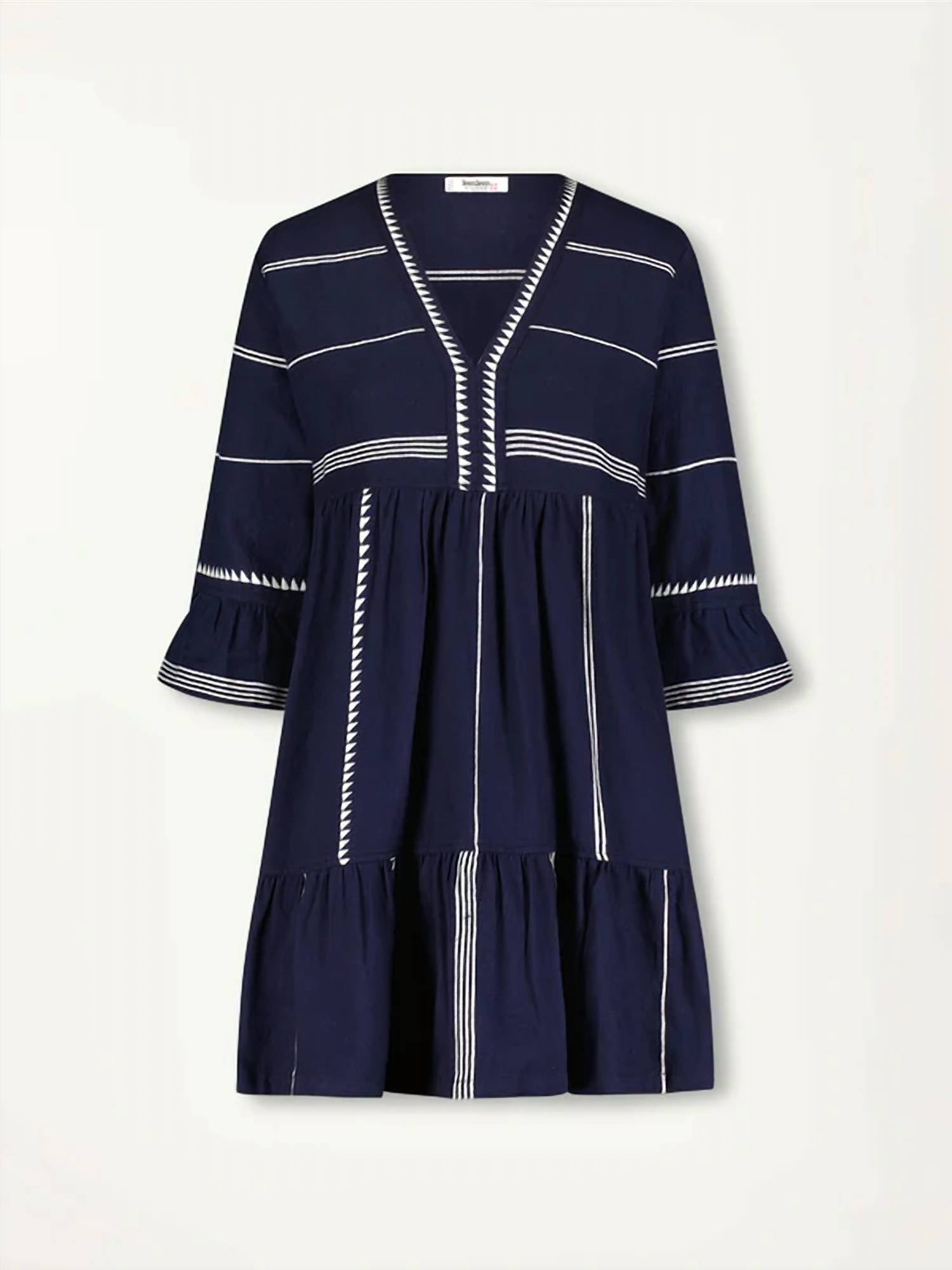 Lemlem - Hanna Flutter V-neck Mini Dress