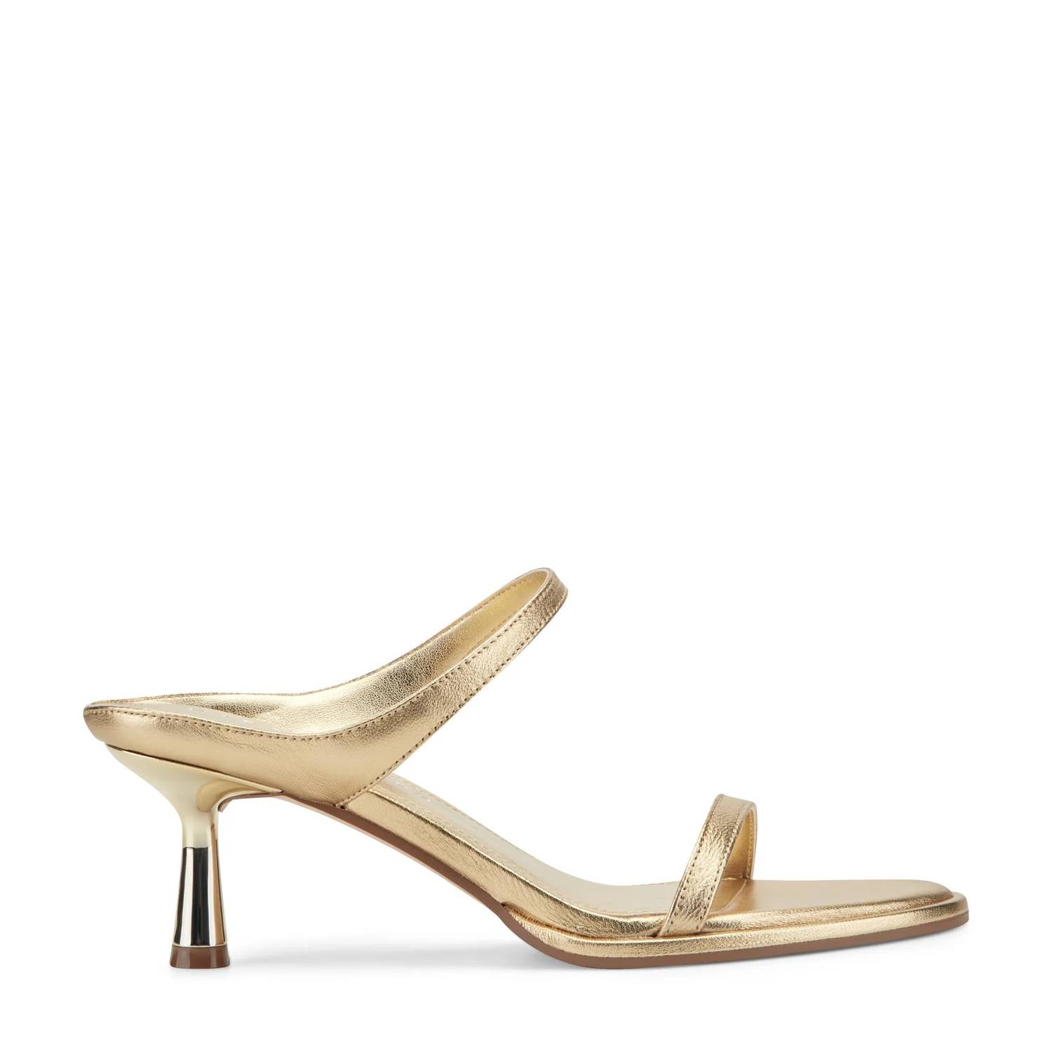 Marc Fisher - Women's Alonde Leather Heeled Slide Sandal