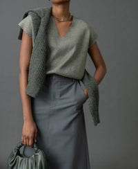Lilla P - Metallic V-neck Sweater