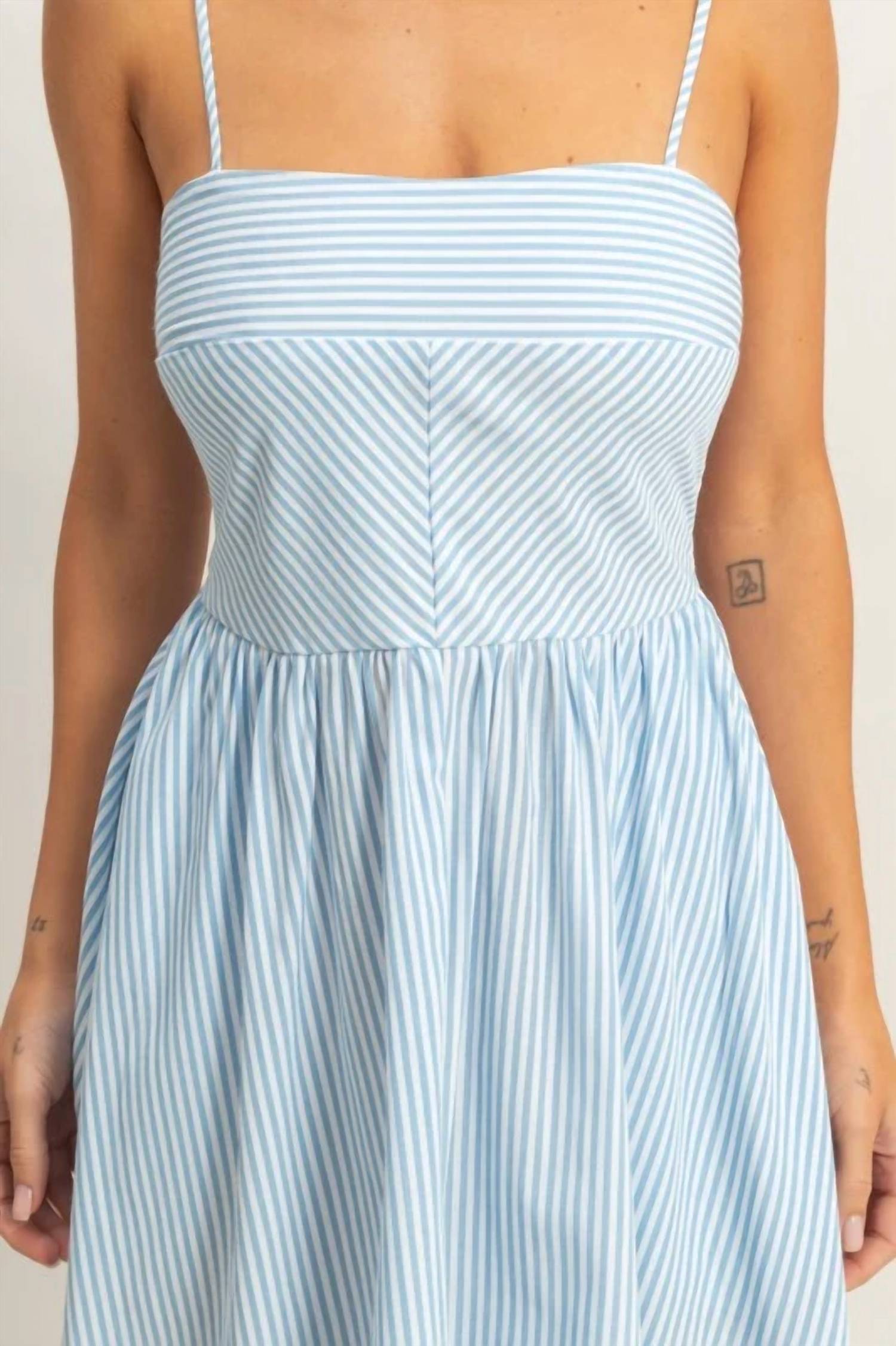 Hyfve - Striped Spaghetti Strap Dress
