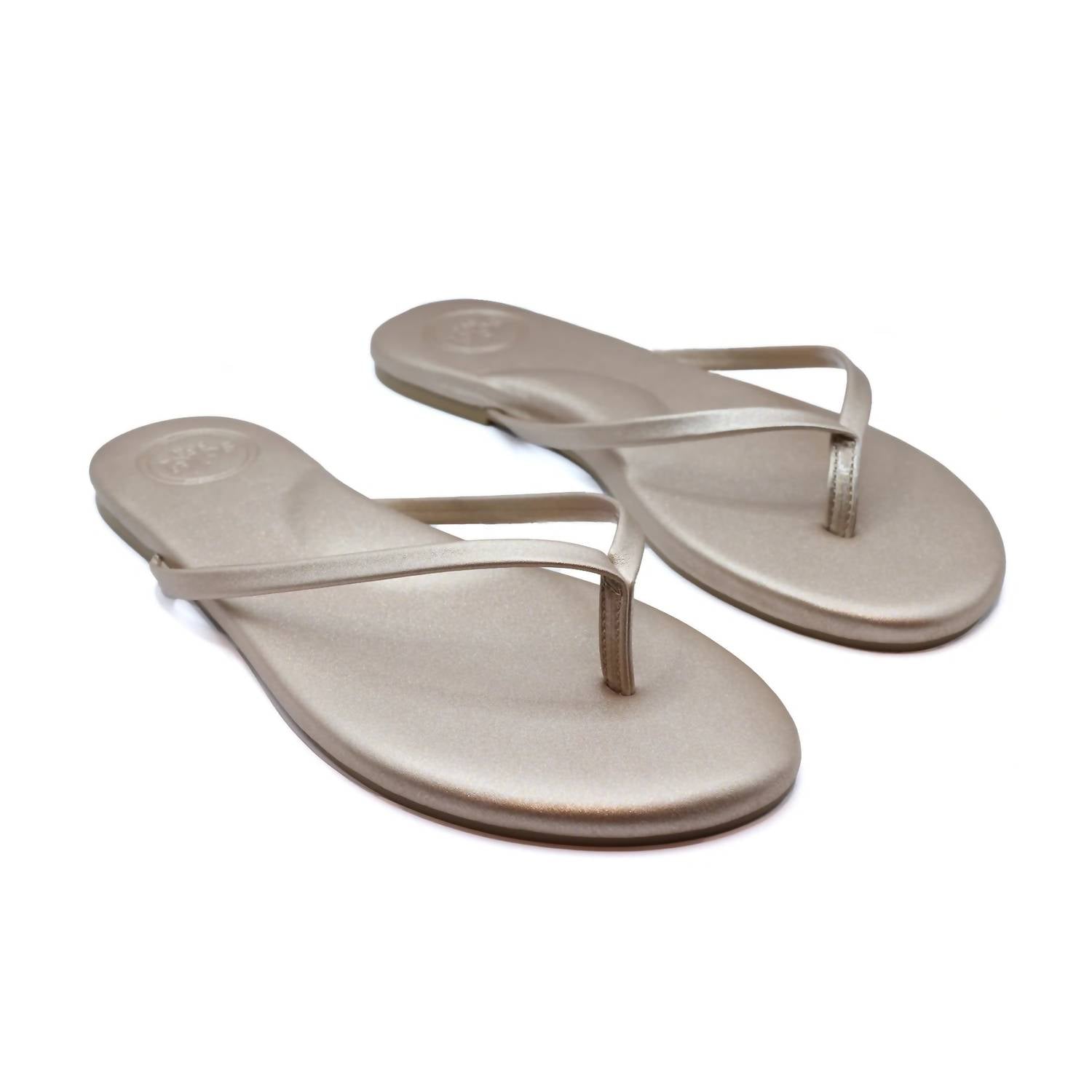solei sea Women's Indie Classic Flip-flop Sandal in metallic elton - women's sandal - detail view