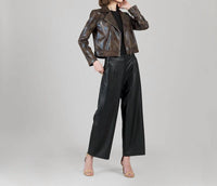 Clara Sunwoo - Distressed Vegan Leather Jacket